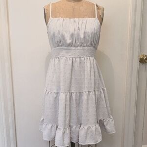 White Tiered Sundress